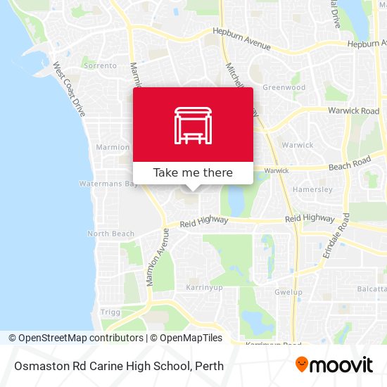 Osmaston Rd Carine High School map