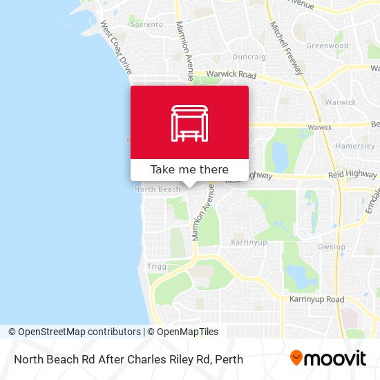 North Beach Rd After Charles Riley Rd map