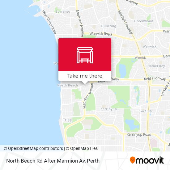 North Beach Rd After Marmion Av map