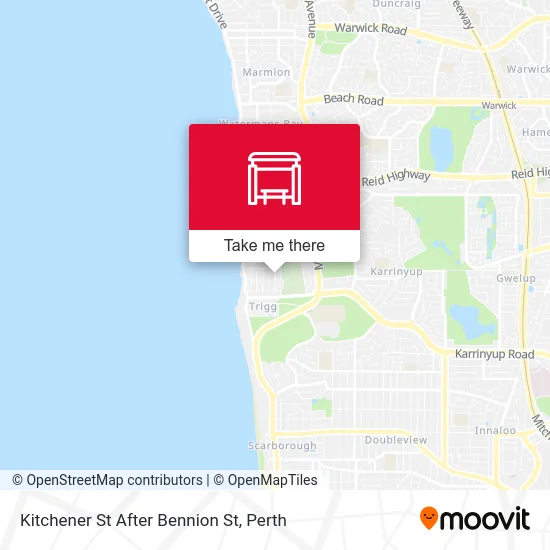 Mapa Kitchener St After Bennion St