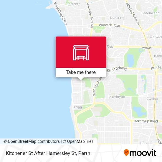 Mapa Kitchener St After Hamersley St