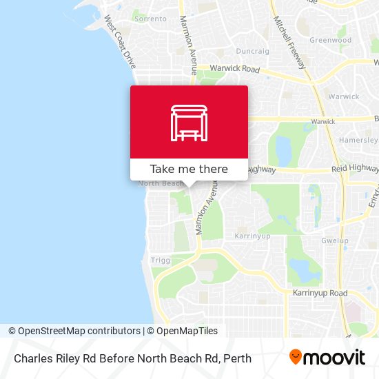 Mapa Charles Riley Rd Before North Beach Rd