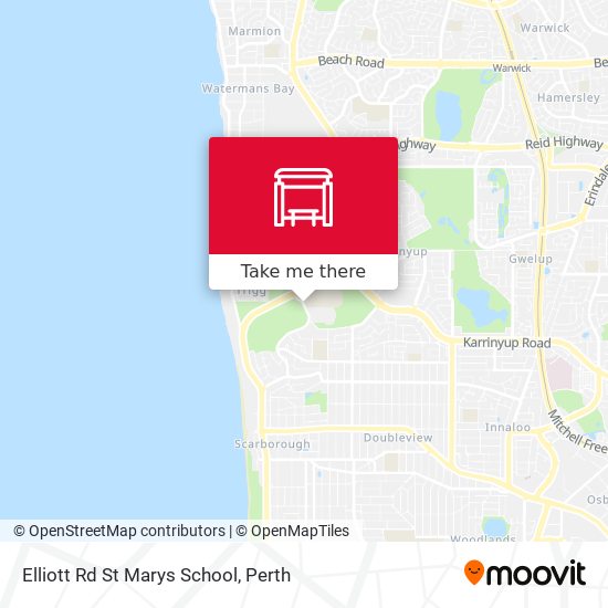 Elliott Rd St Marys School map