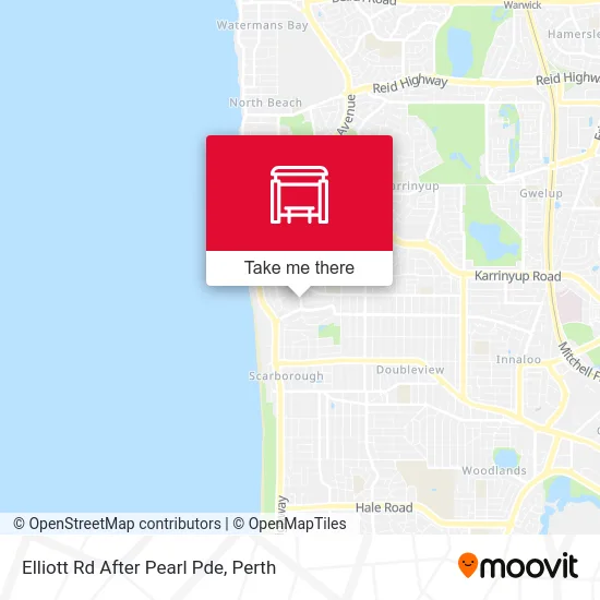 Mapa Elliott Rd After Pearl Pde