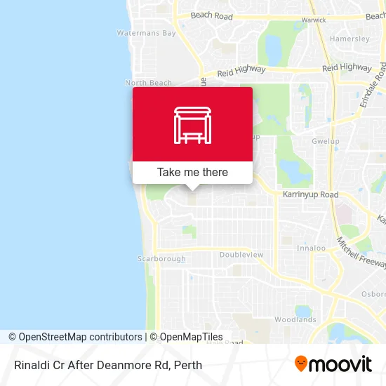 Mapa Rinaldi Cr After Deanmore Rd