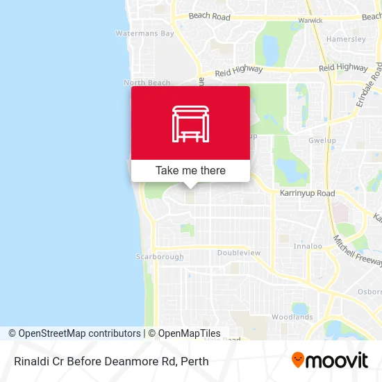 Mapa Rinaldi Cr Before Deanmore Rd