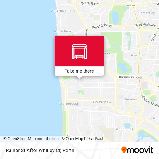 Mapa Rainer St After Whitley Cr