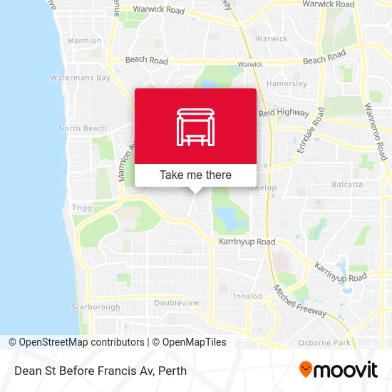 Mapa Dean St Before Francis Av