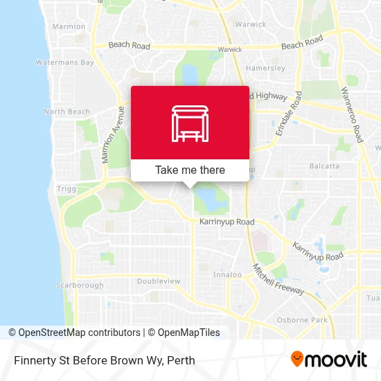 Mapa Finnerty St Before Brown Wy