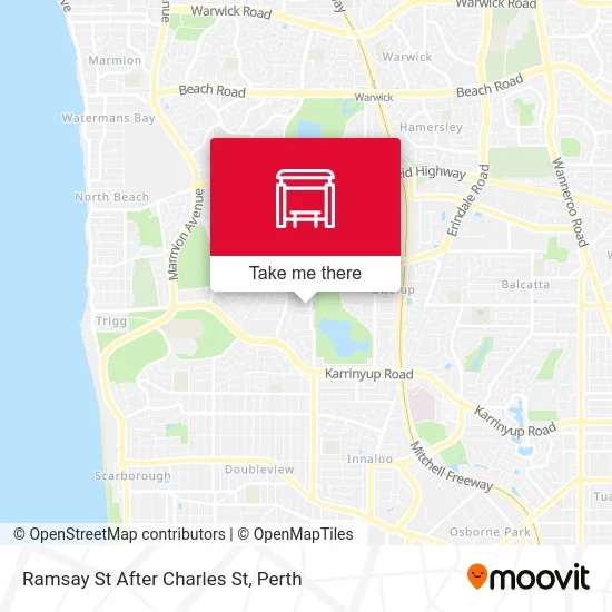 Mapa Ramsay St After Charles St