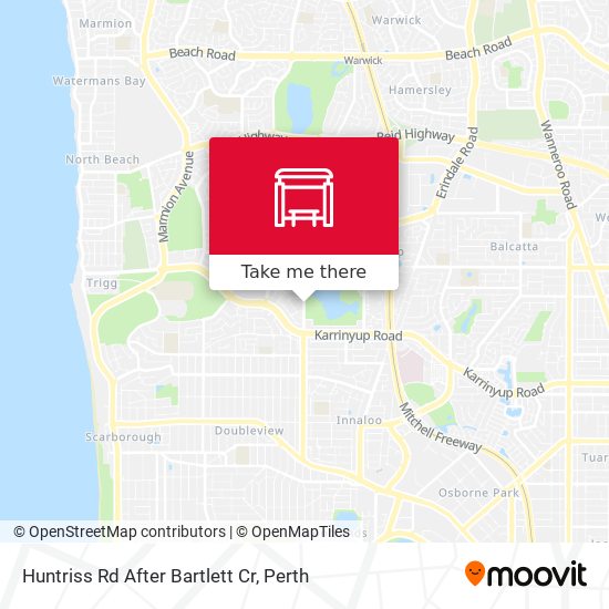 Huntriss Rd After Bartlett Cr map