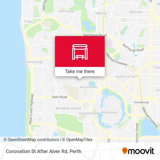 Mapa Coronation St After Alver Rd