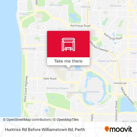 Huntriss Rd Before Williamstown Rd map