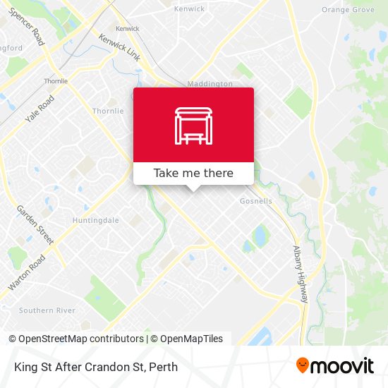 King St After Crandon St map