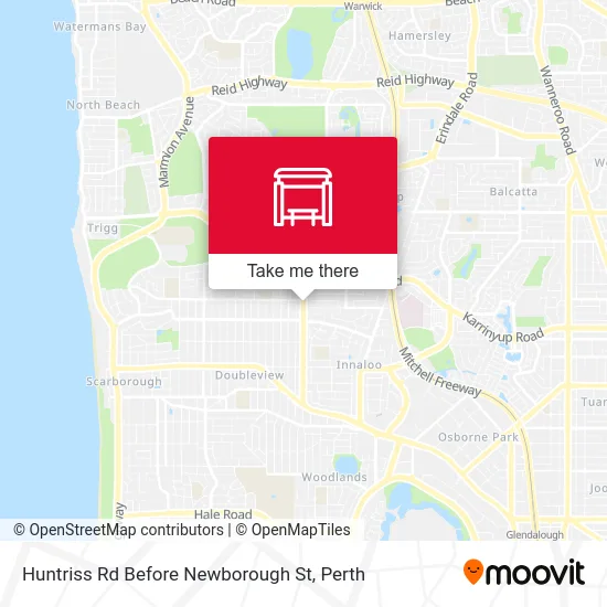 Mapa Huntriss Rd Before Newborough St