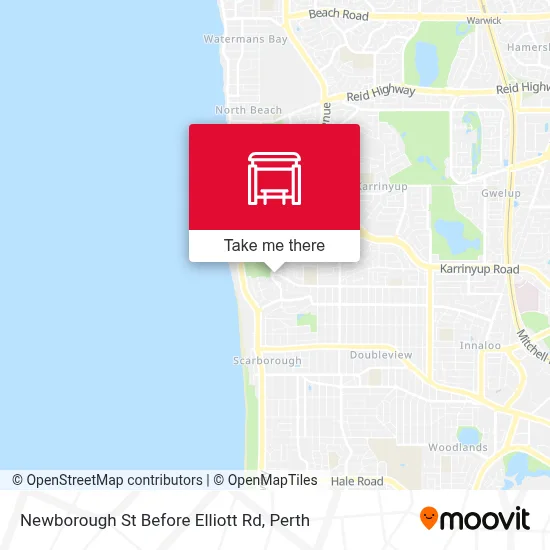 Mapa Newborough St Before Elliott Rd