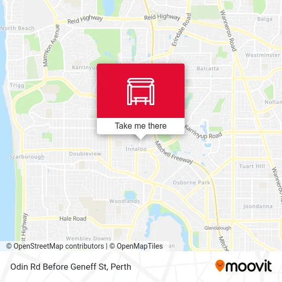 Mapa Odin Rd Before Geneff St
