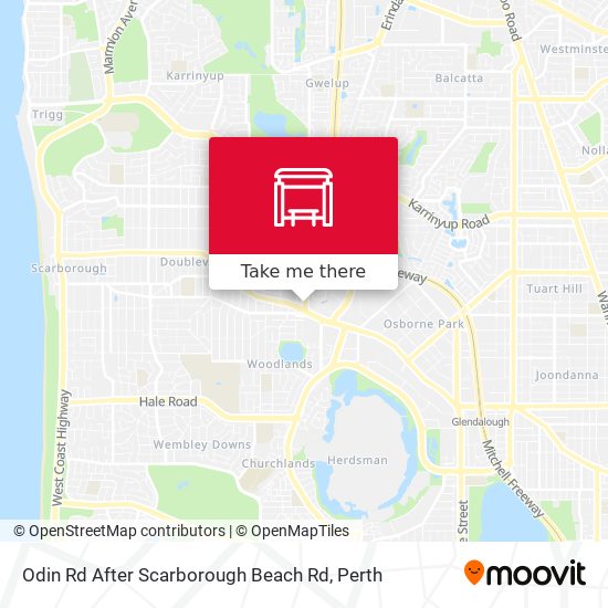 Odin Rd After Scarborough Beach Rd map