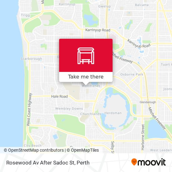 Rosewood Av After Sadoc St map