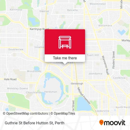 Mapa Guthrie St Before Hutton St