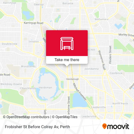 Mapa Frobisher St Before Colray Av