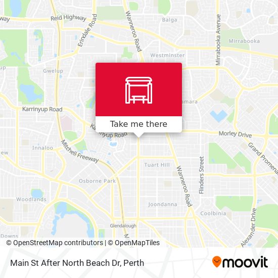 Main St After North Beach Dr map