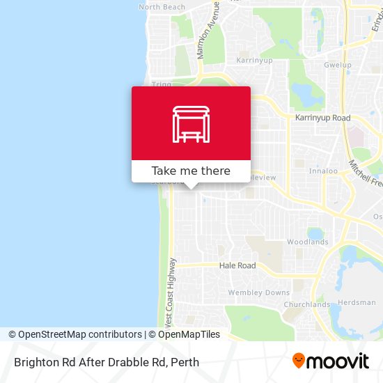 Brighton Rd After Drabble Rd map