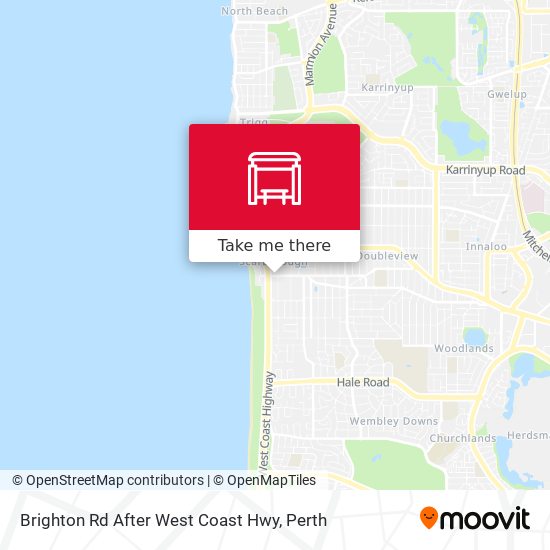 Brighton Rd After West Coast Hwy map