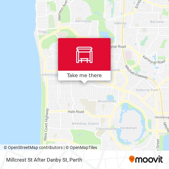 Millcrest St After Danby St map