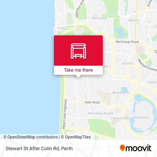 Mapa Stewart St After Colin Rd