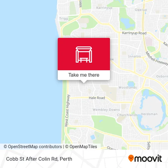 Mapa Cobb St After Colin Rd