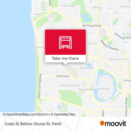Cobb St Before Olcote St map