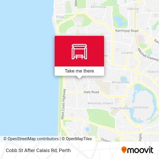 Mapa Cobb St After Calais Rd