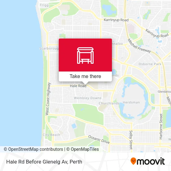 Mapa Hale Rd Before Glenelg Av