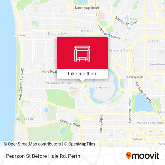 Mapa Pearson St Before Hale Rd