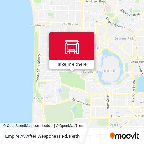 Empire Av After Weaponess Rd map