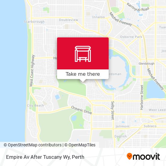 Empire Av After Tuscany Wy map