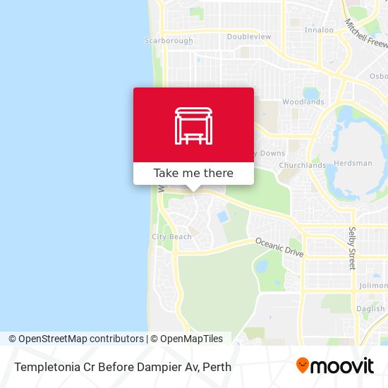 Templetonia Cr Before Dampier Av map