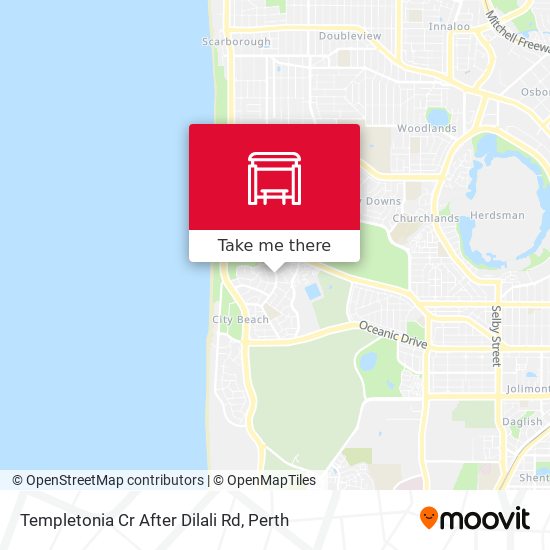 Templetonia Cr After Dilali Rd map