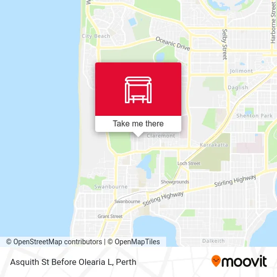 Mapa Asquith St Before Olearia L