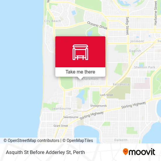 Mapa Asquith St Before Adderley St