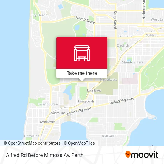 Mapa Alfred Rd Before Mimosa Av