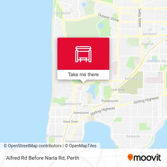 Mapa Alfred Rd Before Narla Rd