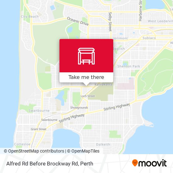 Alfred Rd Before Brockway Rd map