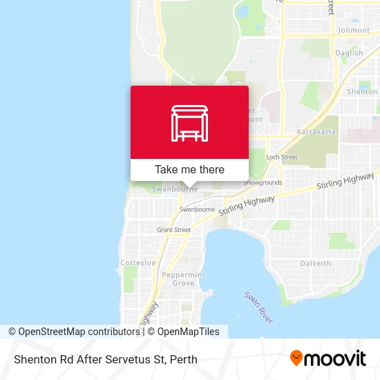 Mapa Shenton Rd After Servetus St