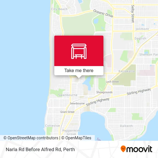 Mapa Narla Rd Before Alfred Rd