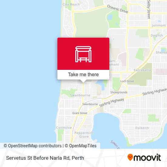 Mapa Servetus St Before Narla Rd