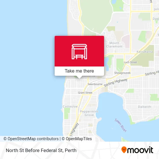 Mapa North St Before Federal St