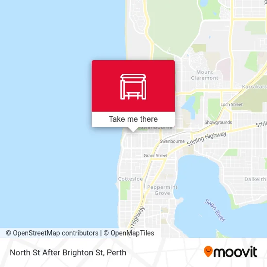 Mapa North St After Brighton St