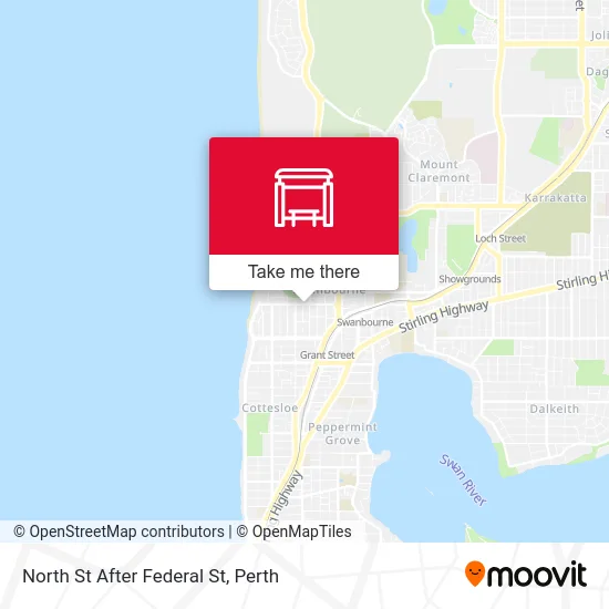 Mapa North St After Federal St